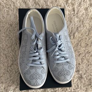 Cole Haan Women's Sky Blue Perforated Sneakers
